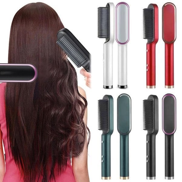 2024 Negative Ion Hair Straightener Styling Comb – KENNMALL